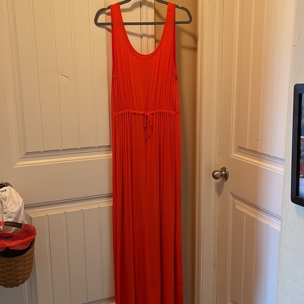 Orange maxi tank dress - Picture 2 of 3